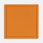 Лейбл из ПВХ Dzeta, L, оранжевый