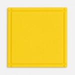 Лейбл из ПВХ Dzeta, L, желтый