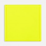 Лейбл из ПВХ Dzeta, L, желтый неон