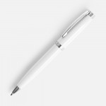 Ручка шариковая Letra Chrome, глянцевая, белая