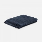 Плед вафельный Elenglect, темно-серый