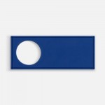 Лейбл из ПВХ с вырубкой «Круг», синий