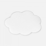 Наклейка тканевая Lunga Calum, L, белая