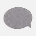 Наклейка тканевая Lunga Bubble, M, серая