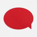 Наклейка тканевая Lunga Bubble, M, красная