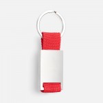 Брелок Inlet с тканевой вставкой, красный