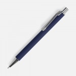 Ручка шариковая Lobby Soft Touch Chrome, синяя