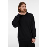 Свитшот оверсайз унисекс S6, черный, размер M/L