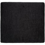 Шарф Nobilis, черный с серым меланжем