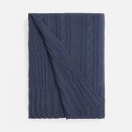 Плед Remitti, серо-синий (сланец)