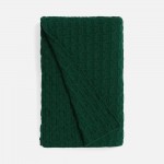 Плед Braidera, темно-зеленый (хвойный)