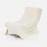 Плед Tressa, белый (молочный)