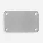 Шильдик металлический Furo, серый металлик