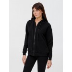 Толстовка унисекс оверсайз на молнии Zippy Terry, черная, размер M/L