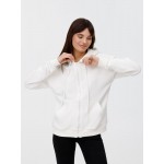 Толстовка унисекс оверсайз на молнии Zippy Terry, белая, размер XL/XXL