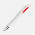 Ручка шариковая Nave, белая с красным