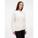 Бомбер унисекс Nuppu, молочно-белый, размер L