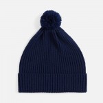 Шапка Catch Match с помпоном, темно-синяя