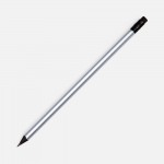 Карандаш простой Triangle Black с ластиком, серебристый