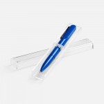 Ручка шариковая Lucenti с подсветкой логотипа, в футляре, синяя