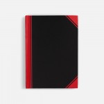 Блокнот Accenti Mini, черный с красным