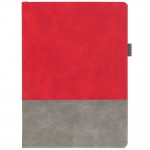Ежедневник Horizon, недатированный, серый с красным