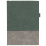 Ежедневник Horizon, недатированный, серый с зеленым