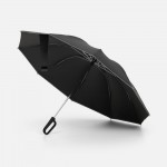 Зонт обратного сложения с ручкой-карабином Foldberry, черный
