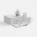 Набор «Планы на счастье», белый с серебристым