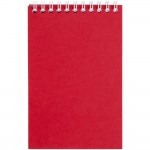 Блокнот Dali Mini в клетку, красный