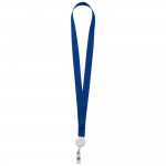 Лента для бейджа с ретрактором Retract, синяя