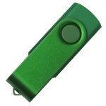 USB flash-карта DOT (16Гб), белый, 5,8х2х1,1см,пластик металл Зеленый
