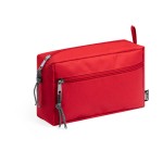 Косметичка KOPEL, белый, 21 x 13 x 8 см, переработанный полиэстер 600D/RPET Красный