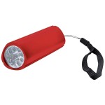 Фонарь треугольный (9 LED), зеленый, 9,7х3 см, металл, лазерная гравировка Красный