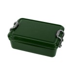 Ланч-бокс MEAL, пластик, 2 отделения, 650мл, 17,8х11,8х6,6 см, белый Зеленый
