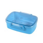 Ланч-бокс FRESH, пластик, 750мл, 18х13х6,1 см, белый Голубой