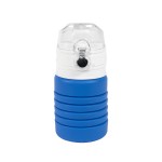 Бутылка для воды складная с карабином SPRING, красная, 550/250 мл,  силикон Синий
