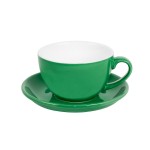 Чайная/кофейная пара CAPPUCCINO, голубой, 260 мл, фарфор Зеленый