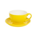 Чайная/кофейная пара CAPPUCCINO, голубой, 260 мл, фарфор Желтый