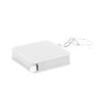 Брелок-рулетка (1 м), белый, 4х4х1 см, пластик