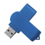 USB flash-карта SWING (16Гб), белый, 6,0х1,8х1,1 см, пластик Синий