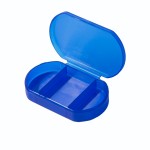 Витаминница TRIZONE, 3 отсека, 6 x 1.3 x 3.9 см, пластик, белая Синий