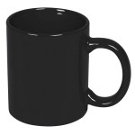 Кружка BASIC, 320мл, белый, тонкая керамика Черный