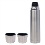 Термос с двумя кружками, D=8 см, H=34,2 см, 1000 мл, металл