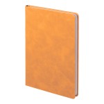 Ежедневник недатированный Muse, зеленый, А5, с декоративной коричневой полосой, блок в линейку Оранжевый