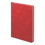 Ежедневник недатированный Muse, зеленый, А5, с декоративной коричневой полосой, блок в линейку Красный