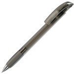 NOVE LX, ручка шариковая с грипом, прозрачный красный/хром, пластик Серый