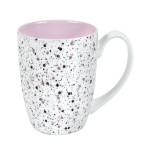 Кружка TERRAZZO, белый с розовым, 330мл, фарфор Розовый