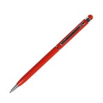 TOUCHWRITER, ручка шариковая со стилусом для сенсорных экранов, белый/хром, металл Красный