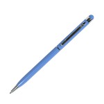 TOUCHWRITER, ручка шариковая со стилусом для сенсорных экранов, белый/хром, металл Голубой